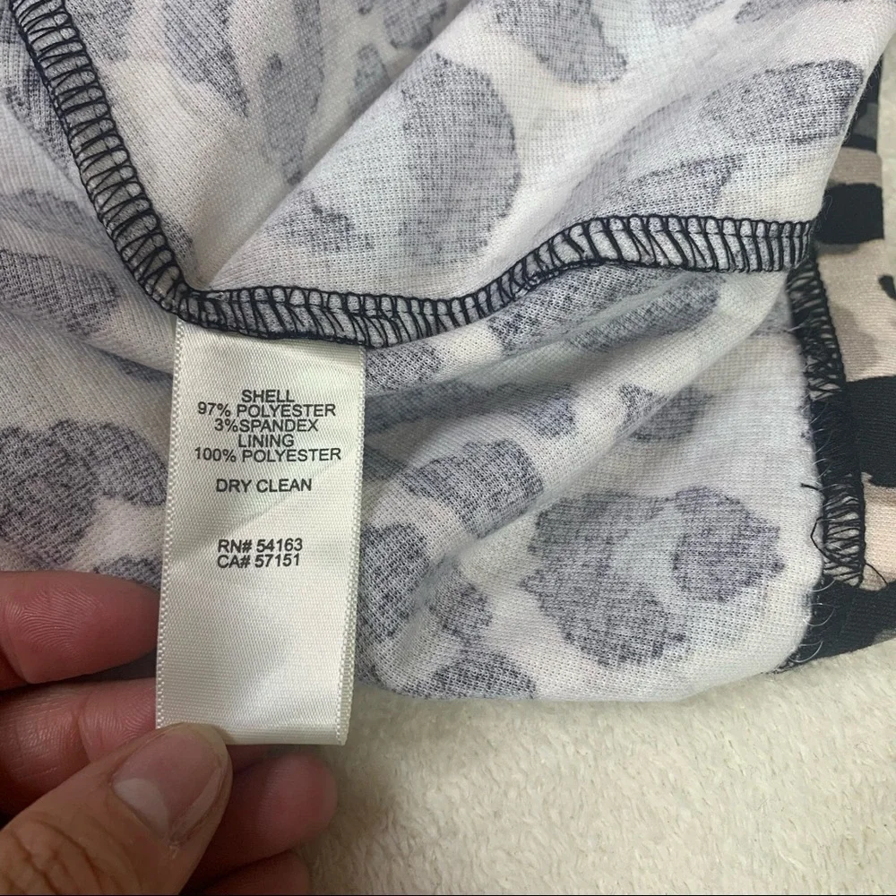 NEW Eliza J Leopard Print Ponte Fit & Flare Dress - Picture 6 of 12